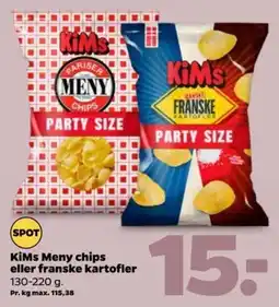 Netto KiMs Meny chips tilbud