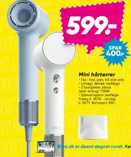 Bilka lailon mini hårtørrer tilbud