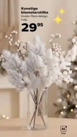 Kvickly Ai Mjø Kunstige blomsterstilke tilbud