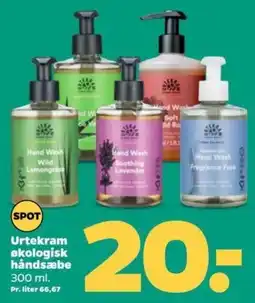 Netto Urtekram økologisk håndsæbe tilbud