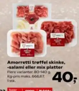 Kvickly Amorretti trøffel skinke tilbud