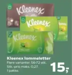 Kvickly Kleenex lommeletter tilbud