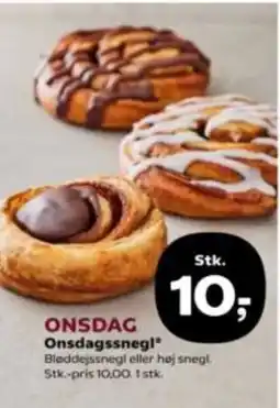 Kvickly Onsdagssnegl tilbud
