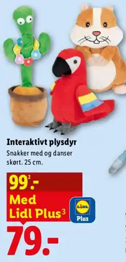 Lidl Lidl Plus Interaktivt plysdyr tilbud