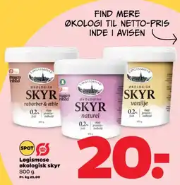 Netto Løgismose økologisk skyr tilbud