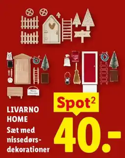 Lidl Livarno Home Sæt med nissedørs-dekoratoner tilbud