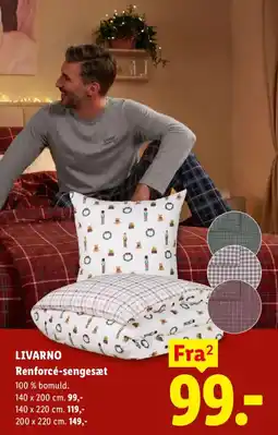 Lidl Livarno renforcé-sengesæt tilbud