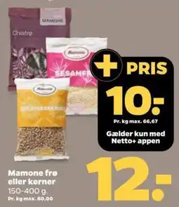 Netto Mamone frø eller kerner tilbud
