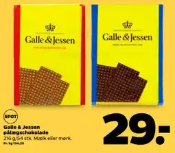 Netto Galle & Jessen pålægschokolade tilbud