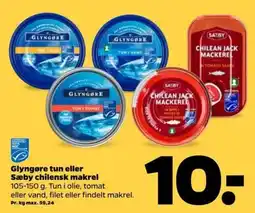 Netto Glyngøre tun eller Sæby chilensk makrel tilbud
