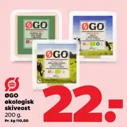Netto ØGO økologisk skiveost tilbud