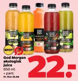 Netto God Morgen økologisk juice tilbud