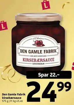 Løvbjerg Den Gamle Fabrik kirsebærsauce tilbud