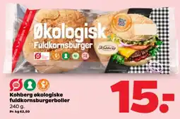 Netto Kohberg økologiske fuldkornsburgerboller tilbud
