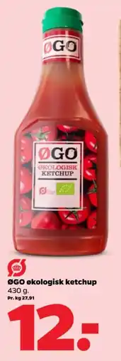 Netto ØGO økologisk ketchup tilbud