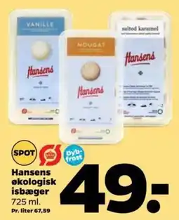 Netto Hansens økologisk isbæger tilbud
