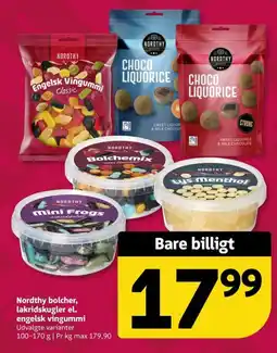 Løvbjerg Nordthy bolcher, lakridskugler el. engelsk vingummi tilbud