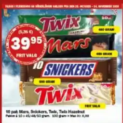 Købmandsgården Twix Mars Snickers Twix tilbud