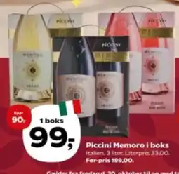 Kvickly Piccini Memoros tilbud