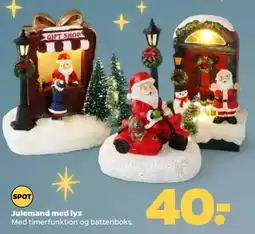Netto Spot Julemand med lys tilbud