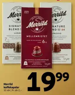 Løvbjerg Merrild kaffekapsler tilbud