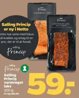 Netto Salling Princip varmrøget laks tilbud