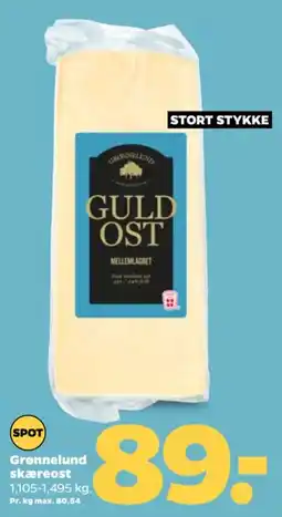 Netto Grønnelund skæreost tilbud