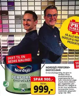 Farveland Nordsjö Perform+ Easy2Clean tilbud