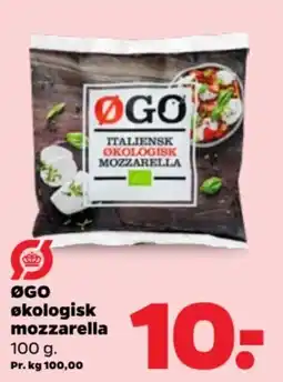Netto ØGO økologisk mozzarella tilbud