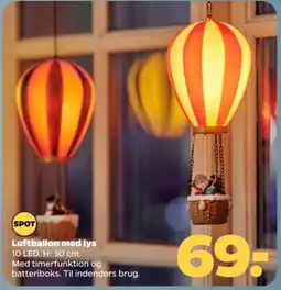 Netto Spot Luftballon med lys tilbud