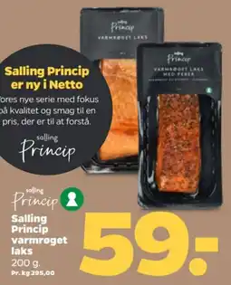 Netto Salling Princip varmrøget laks tilbud
