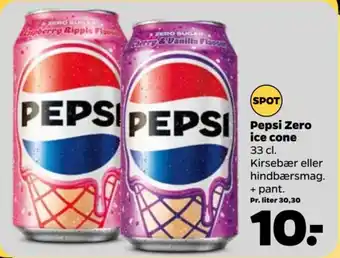 Pepsi Zero ice cone