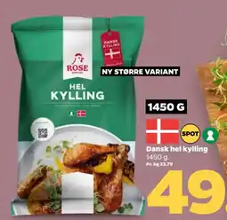 Netto Rose hel kylling tilbud