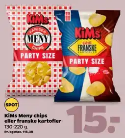 Netto KiMs Meny chips tilbud