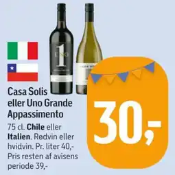 Føtex Casa Solis eller Uno Grande Appassimento tilbud