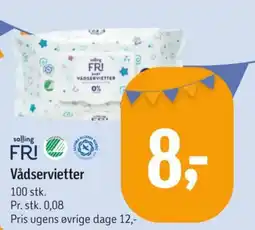 Føtex Salling Fri Vådservietter tilbud