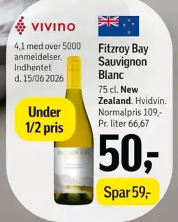 Føtex Fitzroy Bay Sauvignon Blanc tilbud