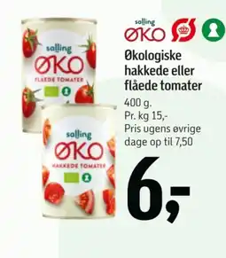 Føtex Salling ØKO økologiske hakkede eller flåede tomater tilbud