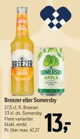 Føtex Breezer eller Somersby tilbud