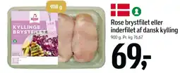 Føtex Rose brystfilet eller inderfilet tilbud