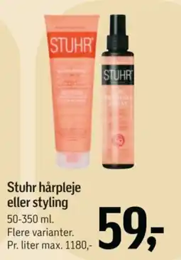 Føtex Stuhr hårpleje eller styling tilbud