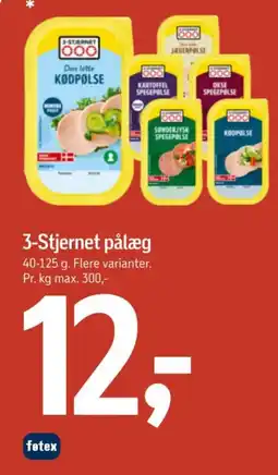 Føtex 3-stjernet pålæg tilbud