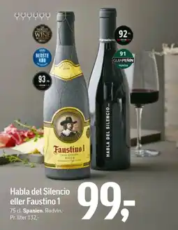 Føtex Habla del Silencio eller Faustino 1 tilbud