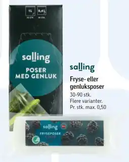 Føtex salling fryse- eller genluksposer tilbud