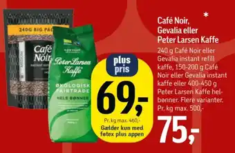 Café Noir Gevalia Peter Larsen Kaffe