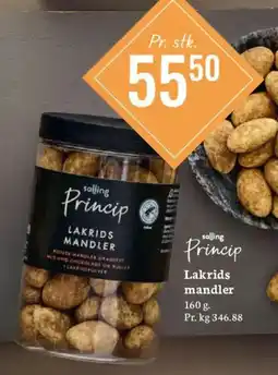 Bilka Salling Princip Lakrids mandler tilbud