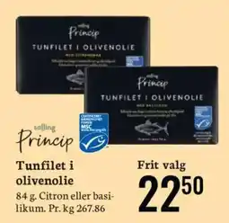 Bilka Princip Tunfilet i olivenolie tilbud