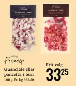Bilka Princip guanciale eller pancetta i tern tilbud