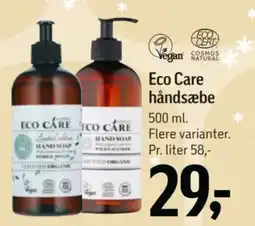 Føtex Eco Care håndsæbe tilbud