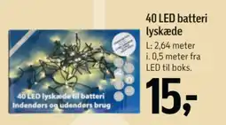 Føtex 40 LED batteri lyskæde tilbud